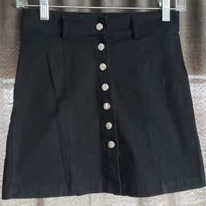 Button front skirt